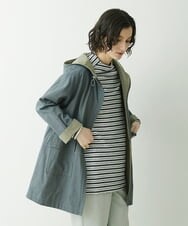 NHUET01490 GIANNI LO GIUDICE(小さいサイズ)(メゾン ドゥ サンク) [洗える]リバーコットンツイルフーディーコート ベージュ系