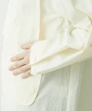 NHUET05390 GIANNI LO GIUDICE(小さいサイズ)(メゾン ドゥ サンク) ハイストレッチナイロンコート アイボリー