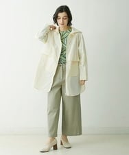 NHUET05390 GIANNI LO GIUDICE(小さいサイズ)(メゾン ドゥ サンク) ハイストレッチナイロンコート アイボリー