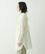 NHUET05390 GIANNI LO GIUDICE(小さいサイズ)(メゾン ドゥ サンク) ハイストレッチナイロンコート アイボリー