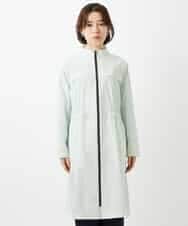 NHUGF37450 GIANNI LO GIUDICE(小さいサイズ)(メゾン ドゥ サンク) ナイロンストレッチタフタロングコート グリーン