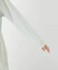 NHUGF37450 GIANNI LO GIUDICE(小さいサイズ)(メゾン ドゥ サンク) ナイロンストレッチタフタロングコート グリーン