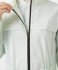 NHUGF37450 GIANNI LO GIUDICE(小さいサイズ)(メゾン ドゥ サンク) ナイロンストレッチタフタロングコート グリーン