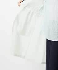 NHUGF37450 GIANNI LO GIUDICE(小さいサイズ)(メゾン ドゥ サンク) ナイロンストレッチタフタロングコート グリーン