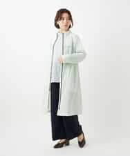 NHUGF37450 GIANNI LO GIUDICE(小さいサイズ)(メゾン ドゥ サンク) ナイロンストレッチタフタロングコート グリーン