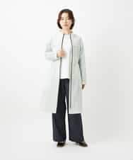 NHUGF37450 GIANNI LO GIUDICE(小さいサイズ)(メゾン ドゥ サンク) ナイロンストレッチタフタロングコート グリーン