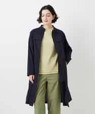 NHUGF37450 GIANNI LO GIUDICE(小さいサイズ)(メゾン ドゥ サンク) ナイロンストレッチタフタコート グリーン