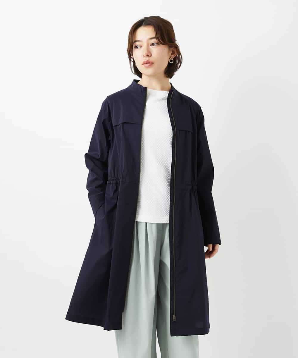 NHUGF37450 GIANNI LO GIUDICE(小さいサイズ)(メゾン ドゥ サンク) ナイロンストレッチタフタコート グリーン