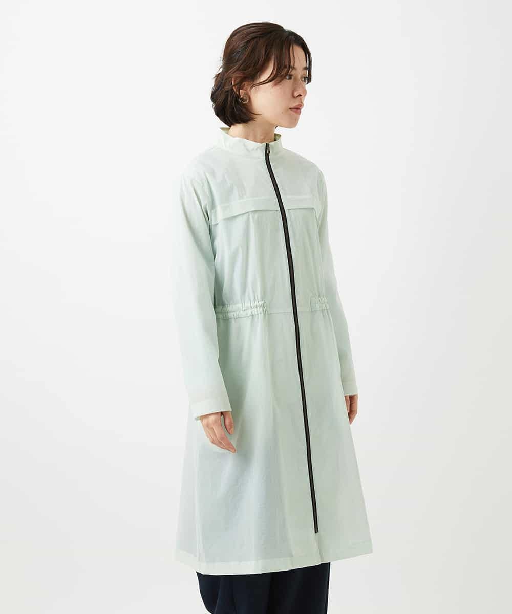 NHUGF37450 GIANNI LO GIUDICE(小さいサイズ)(メゾン ドゥ サンク) ナイロンストレッチタフタコート グリーン