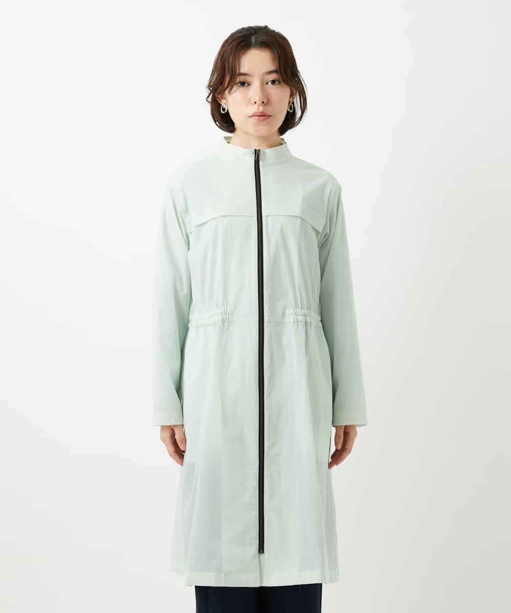 NHUGF37450 GIANNI LO GIUDICE(小さいサイズ)(メゾン ドゥ サンク) ナイロンストレッチタフタコート グリーン