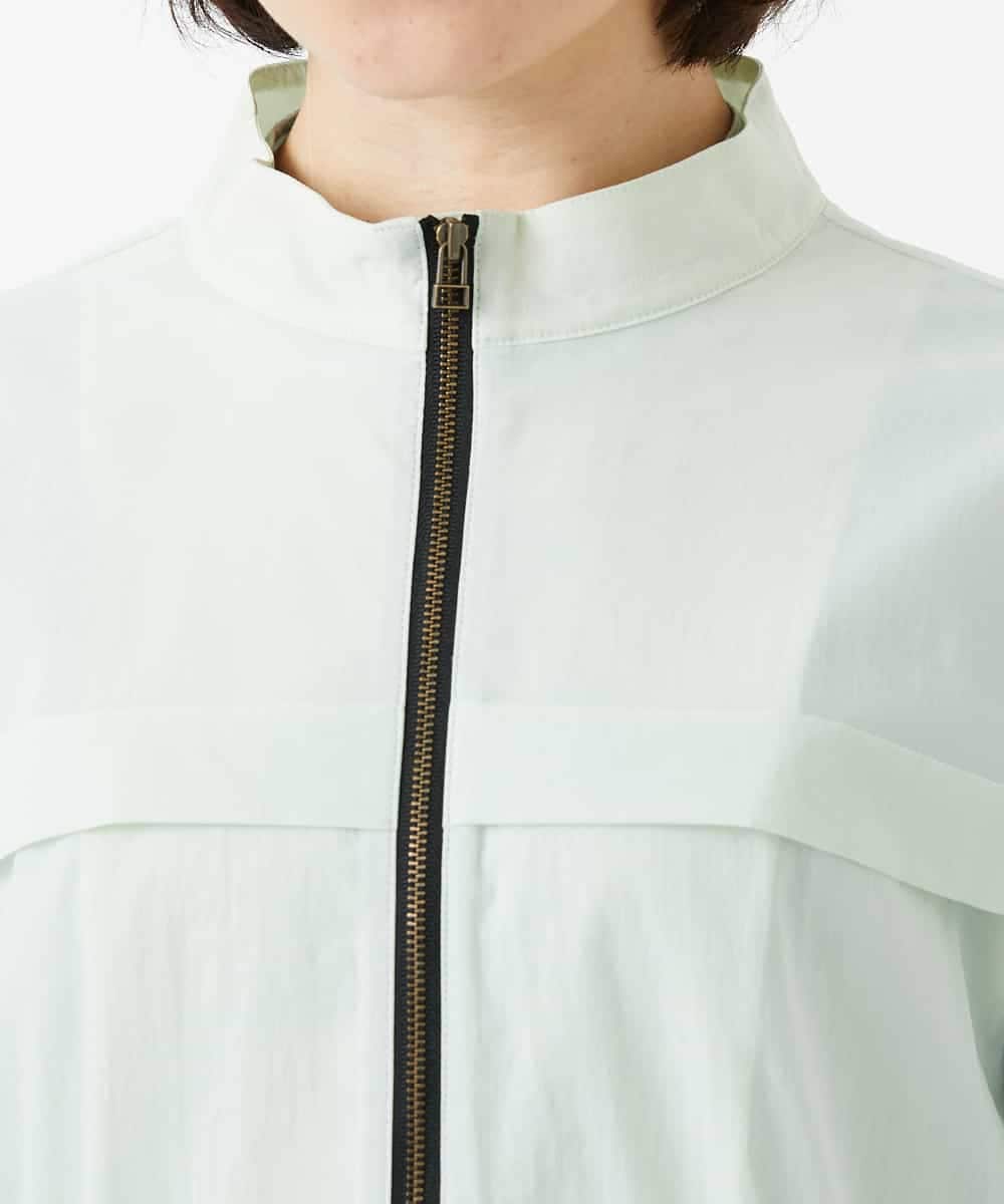 NHUGF37450 GIANNI LO GIUDICE(小さいサイズ)(メゾン ドゥ サンク) ナイロンストレッチタフタコート グリーン