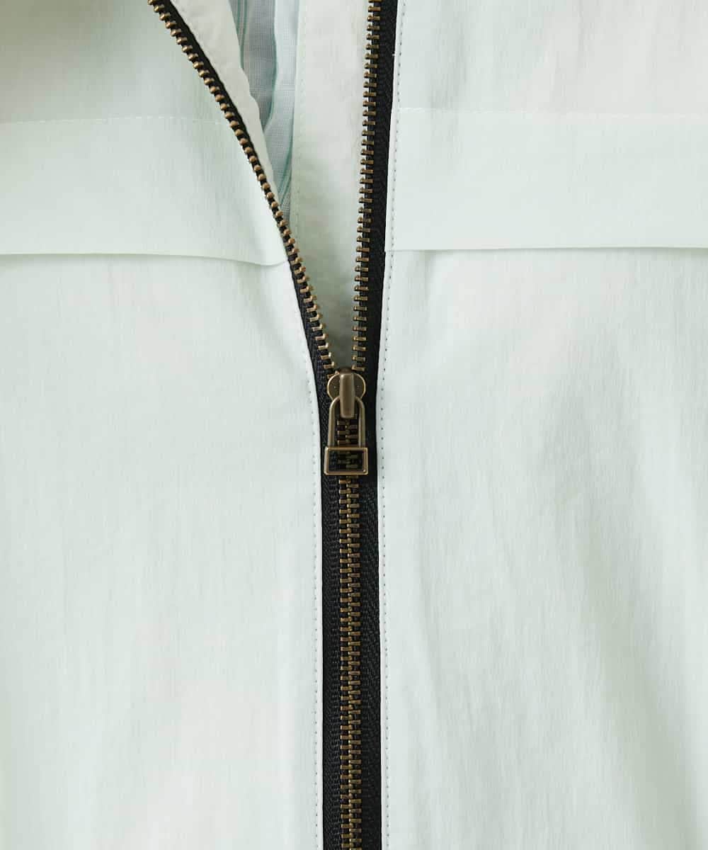 NHUGF37450 GIANNI LO GIUDICE(小さいサイズ)(メゾン ドゥ サンク) ナイロンストレッチタフタコート グリーン