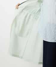 NHUGF37450 GIANNI LO GIUDICE(小さいサイズ)(メゾン ドゥ サンク) ナイロンストレッチタフタコート グリーン