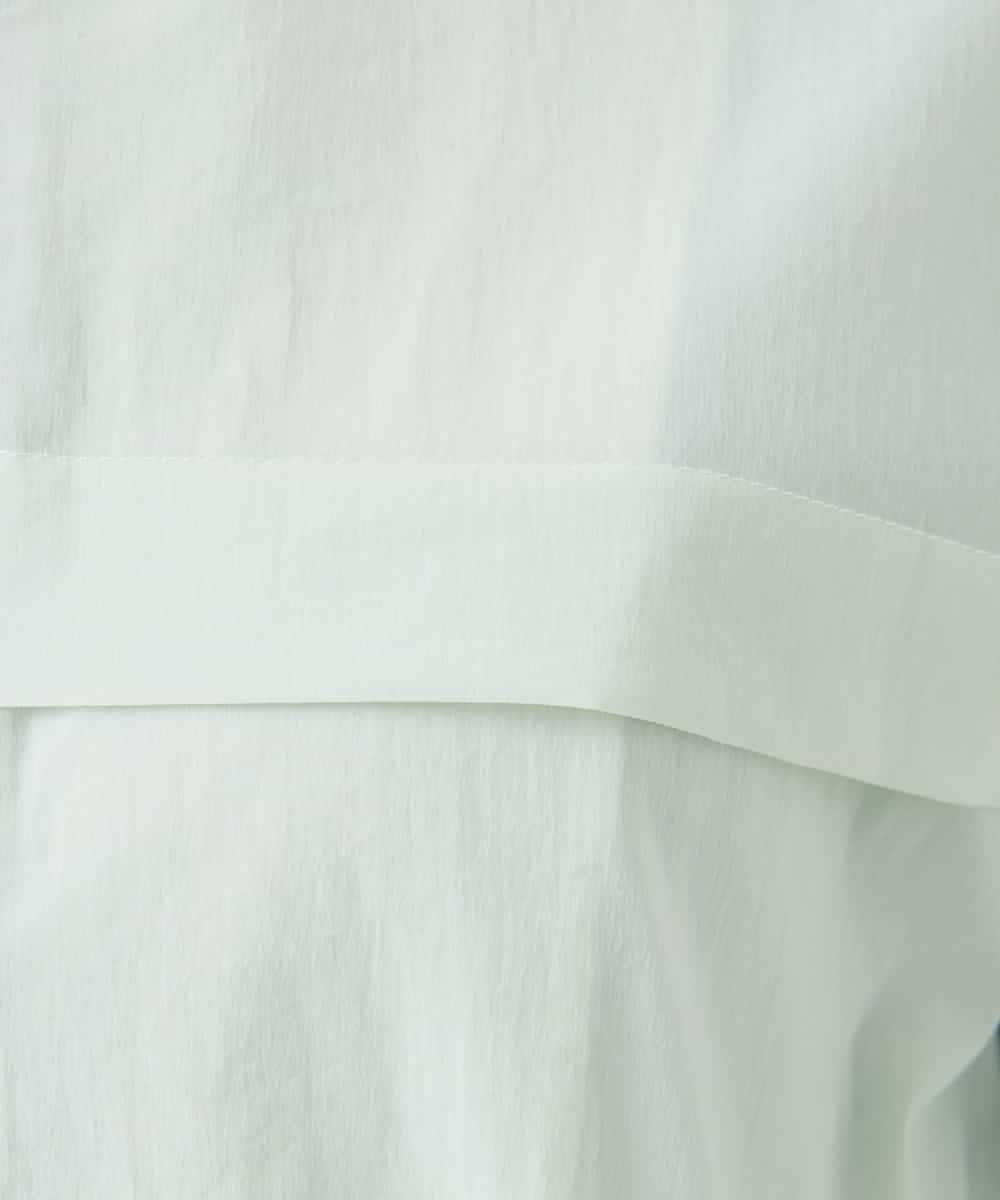 NHUGF37450 GIANNI LO GIUDICE(小さいサイズ)(メゾン ドゥ サンク) ナイロンストレッチタフタコート グリーン