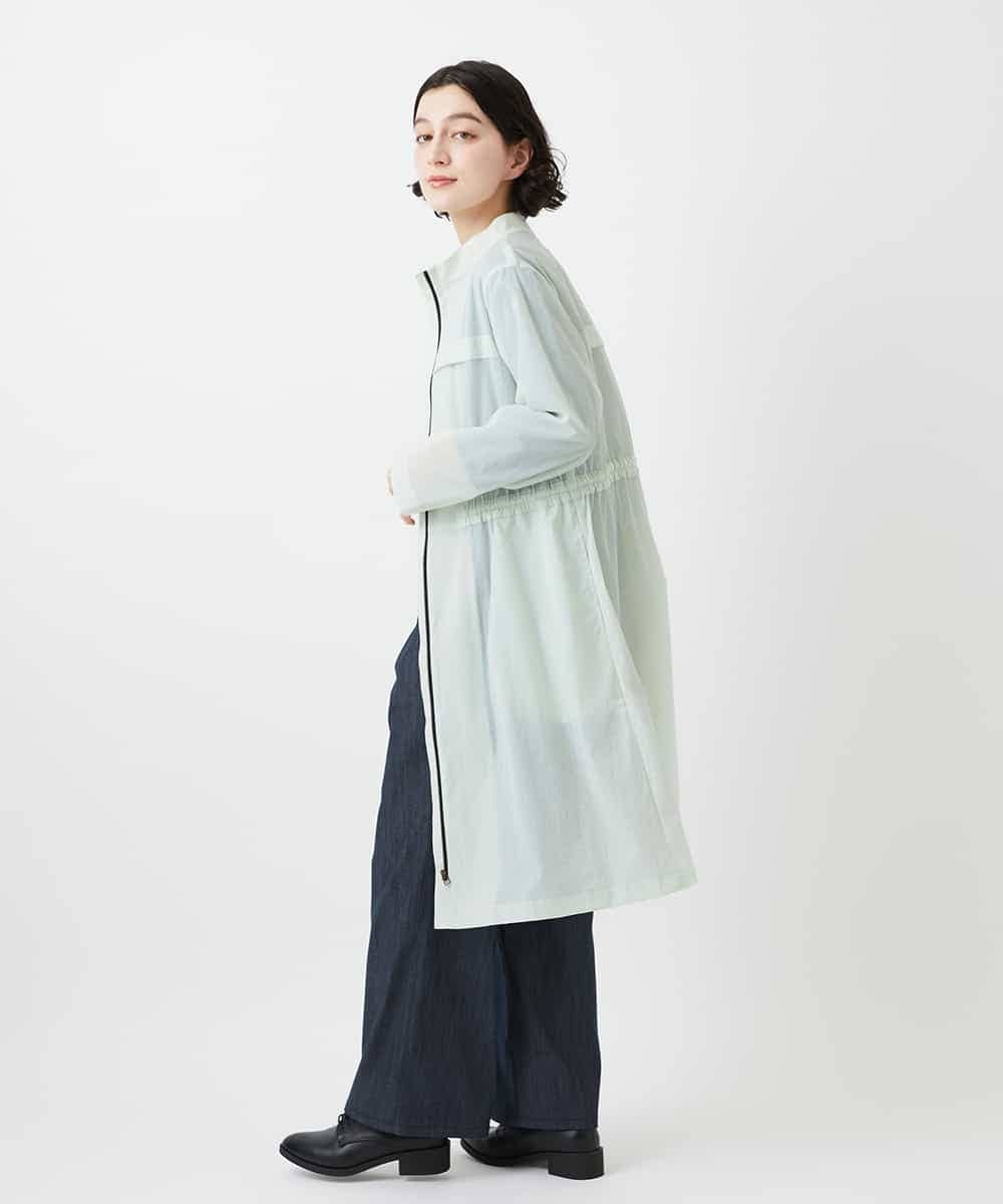 NHUGF37450 GIANNI LO GIUDICE(小さいサイズ)(メゾン ドゥ サンク) ナイロンストレッチタフタコート グリーン