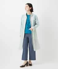 NHUGF37450 GIANNI LO GIUDICE(小さいサイズ)(メゾン ドゥ サンク) ナイロンストレッチタフタコート グリーン