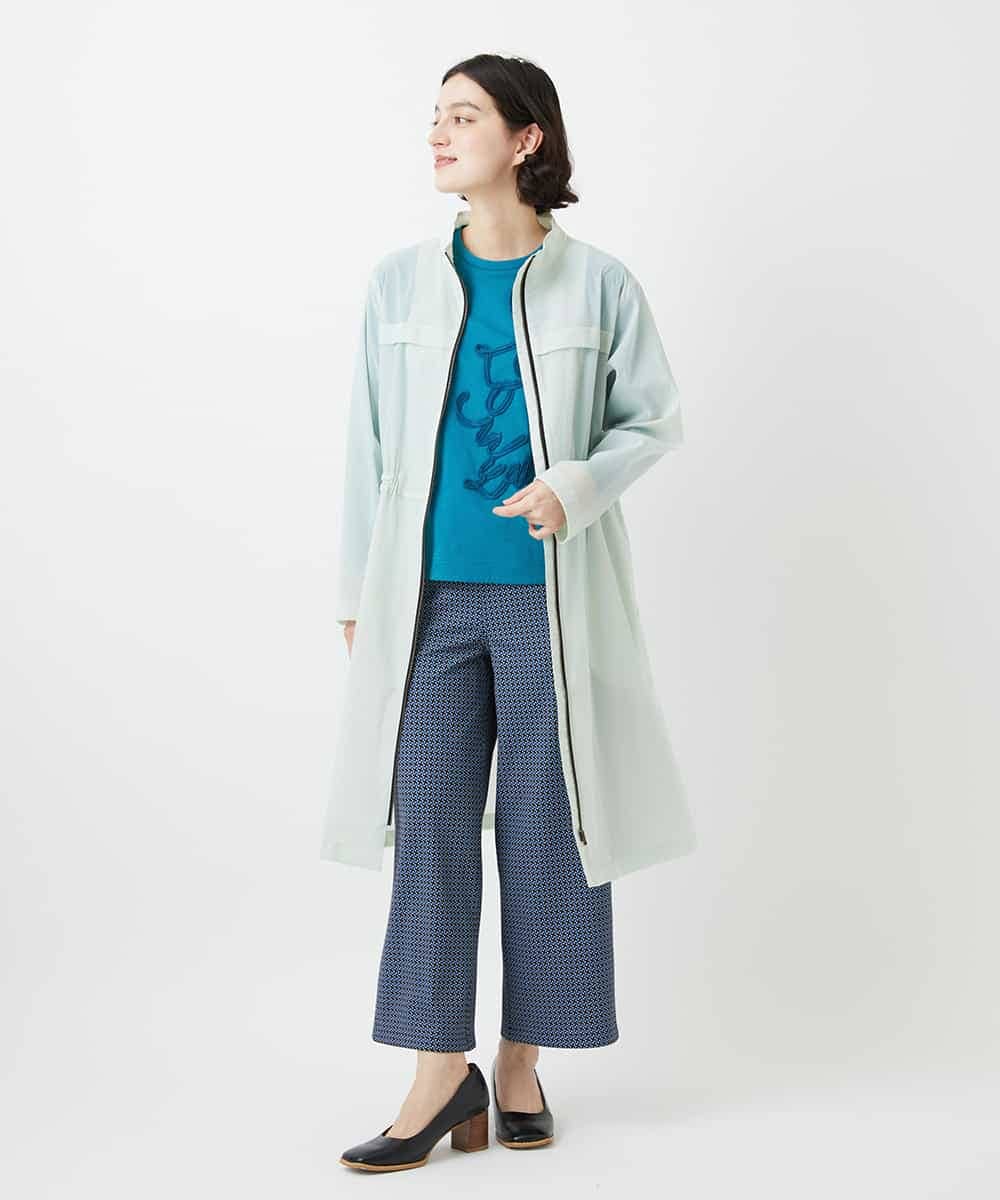 NHUGF37450 GIANNI LO GIUDICE(小さいサイズ)(メゾン ドゥ サンク) ナイロンストレッチタフタコート グリーン