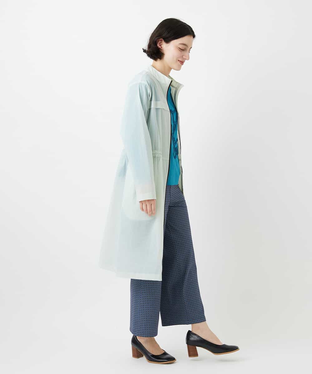 NHUGF37450 GIANNI LO GIUDICE(小さいサイズ)(メゾン ドゥ サンク) ナイロンストレッチタフタコート グリーン