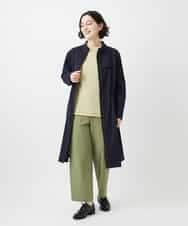 NHUGF37450 GIANNI LO GIUDICE(小さいサイズ)(メゾン ドゥ サンク) ナイロンストレッチタフタコート グリーン