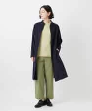 NHUGF37450 GIANNI LO GIUDICE(小さいサイズ)(メゾン ドゥ サンク) ナイロンストレッチタフタコート グリーン