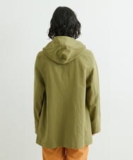 NHUGU86290 GIANNI LO GIUDICE(小さいサイズ)(メゾン ドゥ サンク) コットンリネンフーディーライトアウター カーキ