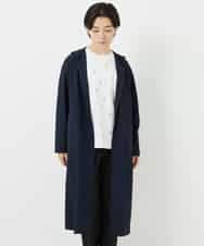NHUHC90390 GIANNI LO GIUDICE(小さいサイズ)(メゾン ドゥ サンク) [撥水加工]ナイロンリぺレントロングコート カーキ