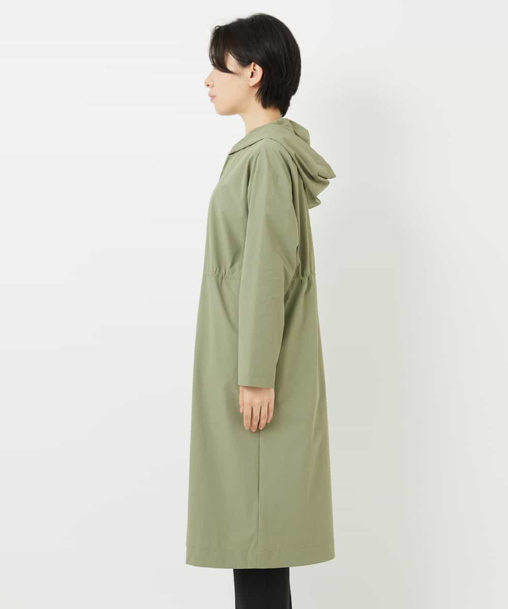NHUHC90390 GIANNI LO GIUDICE(小さいサイズ)(メゾン ドゥ サンク) [撥水加工]ナイロンリぺレントロングコート カーキ