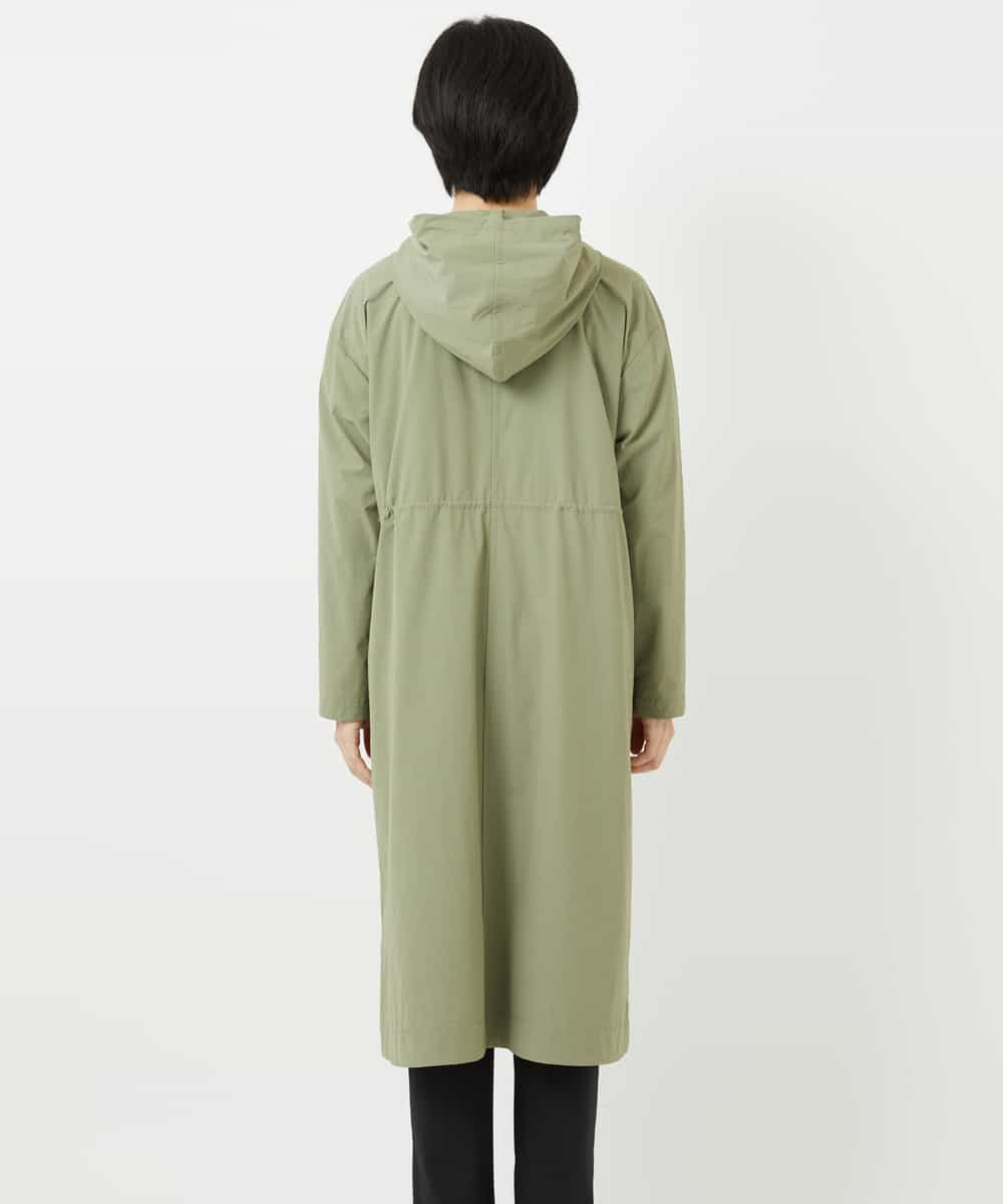 NHUHC90390 GIANNI LO GIUDICE(小さいサイズ)(メゾン ドゥ サンク) [撥水加工]ナイロンリぺレントロングコート カーキ