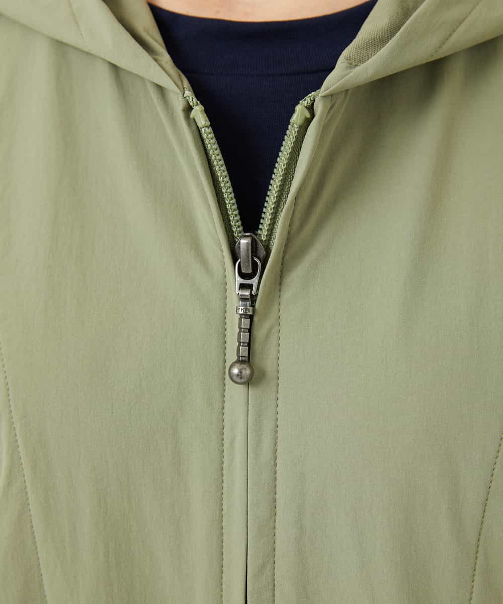 NHUHC90390 GIANNI LO GIUDICE(小さいサイズ)(メゾン ドゥ サンク) [撥水加工]ナイロンリぺレントロングコート カーキ