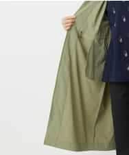 NHUHC90390 GIANNI LO GIUDICE(小さいサイズ)(メゾン ドゥ サンク) [撥水加工]ナイロンリぺレントロングコート カーキ