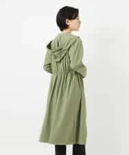 NHUHC90390 GIANNI LO GIUDICE(小さいサイズ)(メゾン ドゥ サンク) [撥水加工]ナイロンリぺレントロングコート カーキ