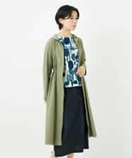 NHUHC90390 GIANNI LO GIUDICE(小さいサイズ)(メゾン ドゥ サンク) [撥水加工]ナイロンリぺレントロングコート カーキ