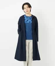 NHUHC90390 GIANNI LO GIUDICE(小さいサイズ)(メゾン ドゥ サンク) [撥水加工]ナイロンリぺレントロングコート カーキ