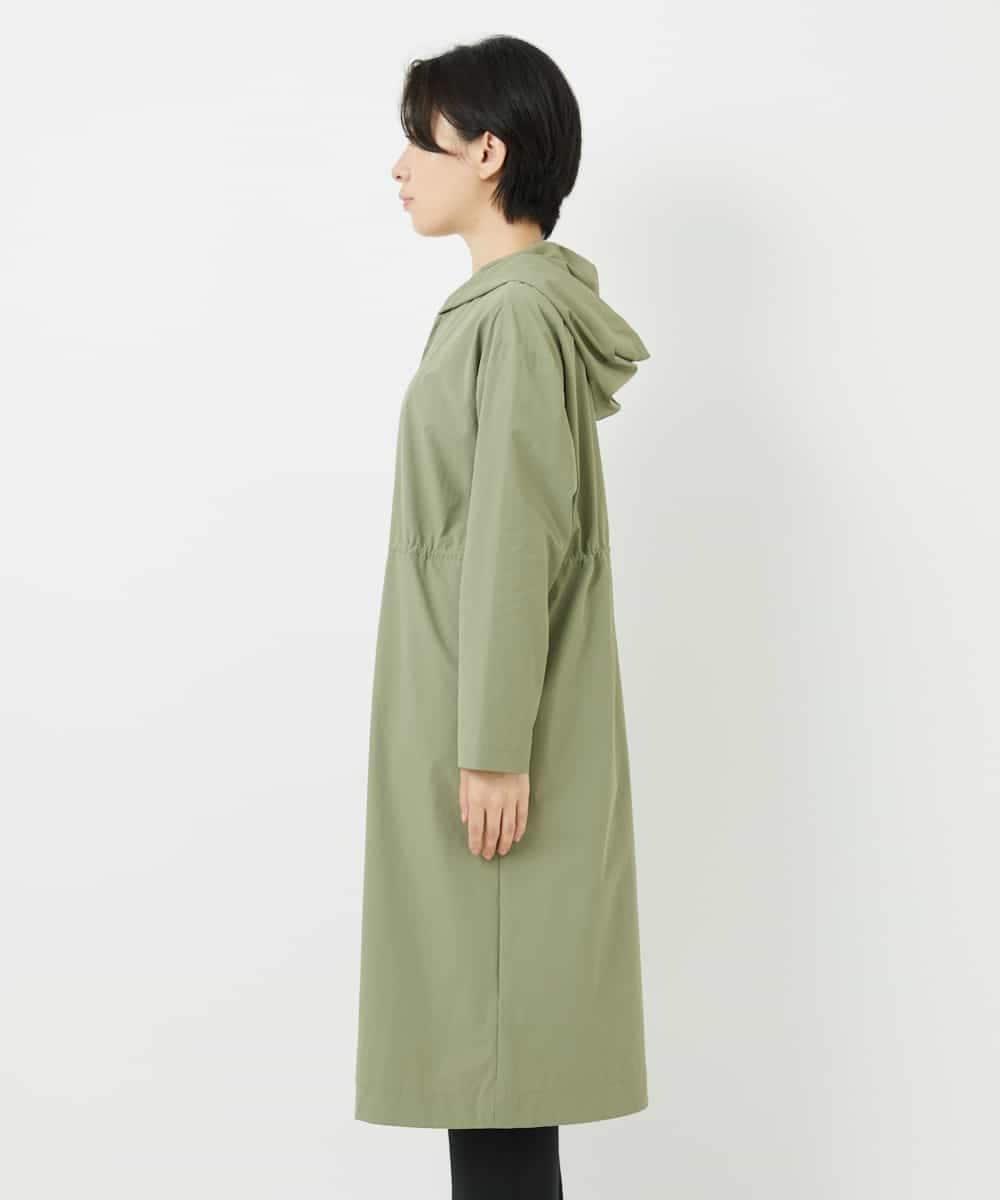NHUHC90390 GIANNI LO GIUDICE(小さいサイズ)(メゾン ドゥ サンク) [撥水加工]ナイロンリぺレントロングコート カーキ