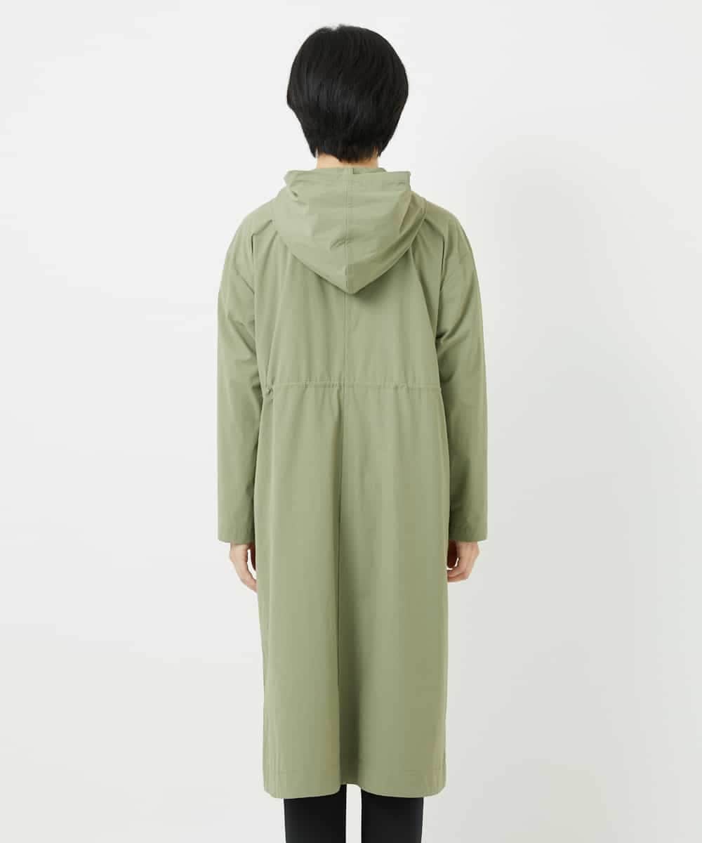 NHUHC90390 GIANNI LO GIUDICE(小さいサイズ)(メゾン ドゥ サンク) [撥水加工]ナイロンリぺレントロングコート カーキ