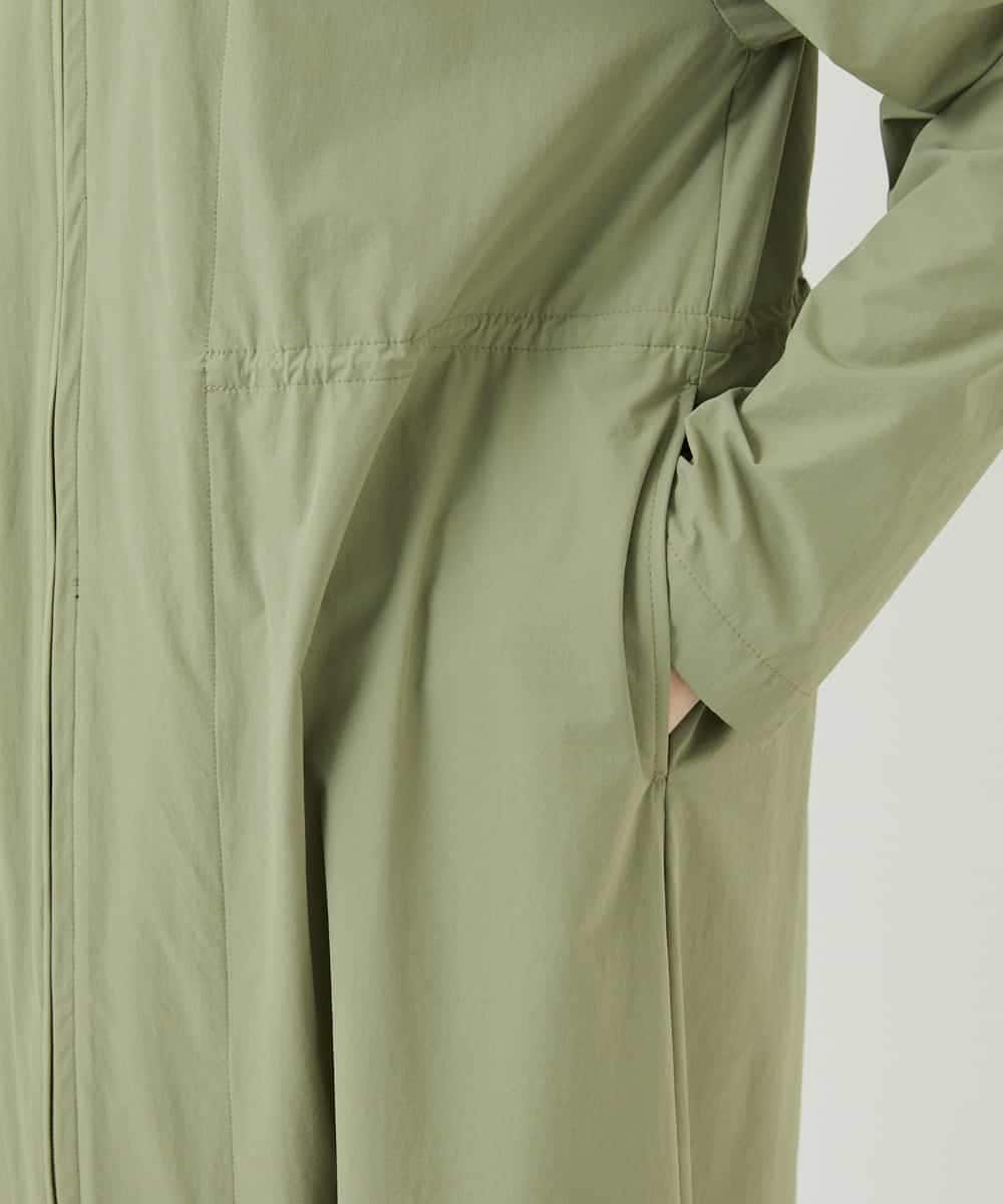 NHUHC90390 GIANNI LO GIUDICE(小さいサイズ)(メゾン ドゥ サンク) [撥水加工]ナイロンリぺレントロングコート カーキ
