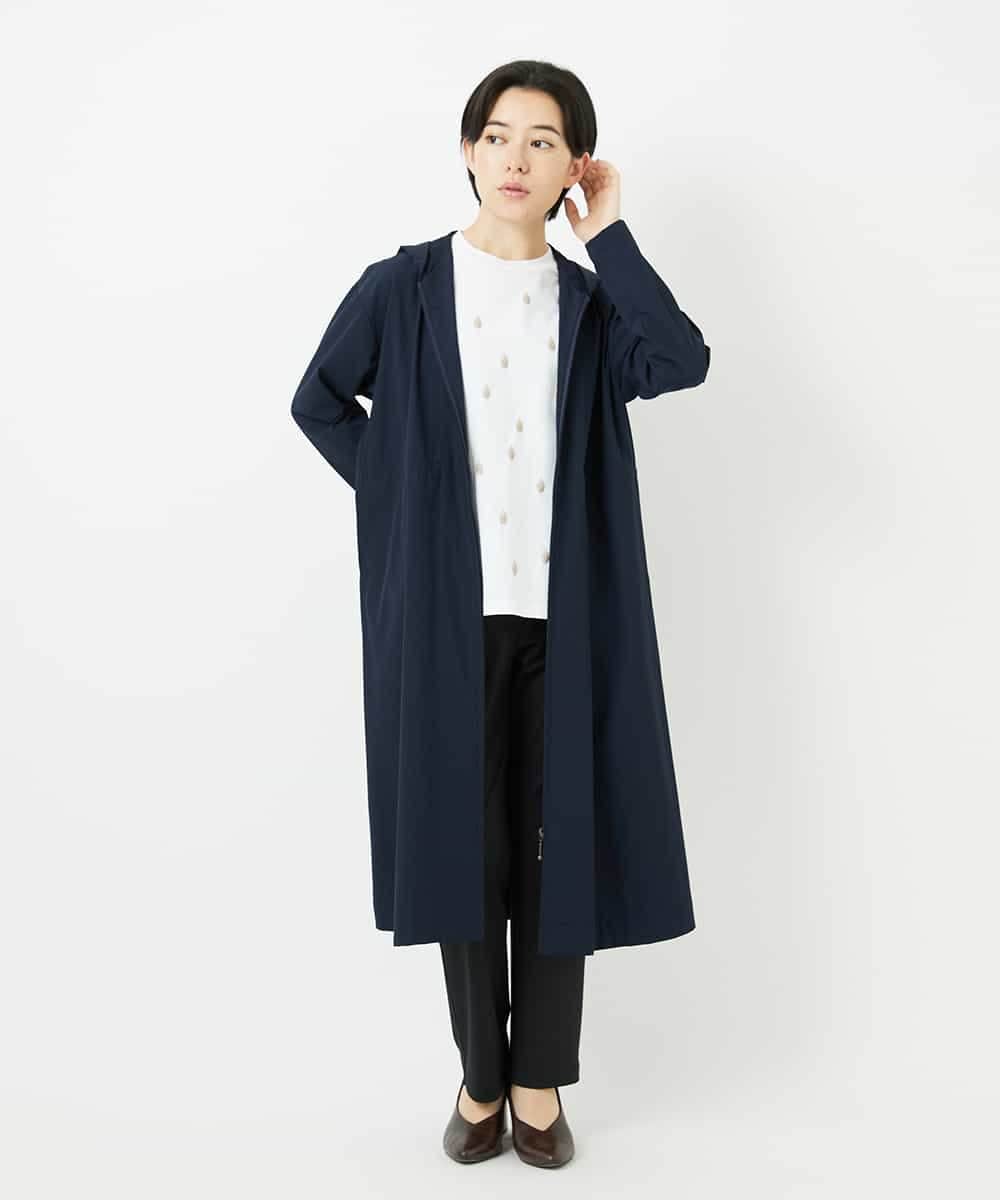NHUHC90390 GIANNI LO GIUDICE(小さいサイズ)(メゾン ドゥ サンク) [撥水加工]ナイロンリぺレントロングコート カーキ