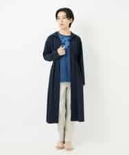 NHUHC90390 GIANNI LO GIUDICE(小さいサイズ)(メゾン ドゥ サンク) [撥水加工]ナイロンリぺレントロングコート カーキ