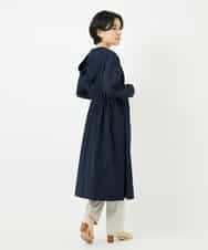 NHUHC90390 GIANNI LO GIUDICE(小さいサイズ)(メゾン ドゥ サンク) [撥水加工]ナイロンリぺレントロングコート カーキ