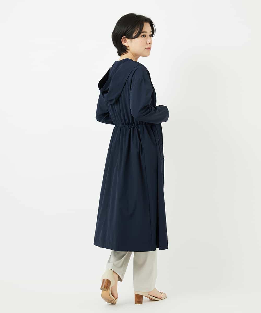 NHUHC90390 GIANNI LO GIUDICE(小さいサイズ)(メゾン ドゥ サンク) [撥水加工]ナイロンリぺレントロングコート カーキ