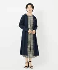 NHUHC90390 GIANNI LO GIUDICE(小さいサイズ)(メゾン ドゥ サンク) [撥水加工]ナイロンリぺレントロングコート カーキ