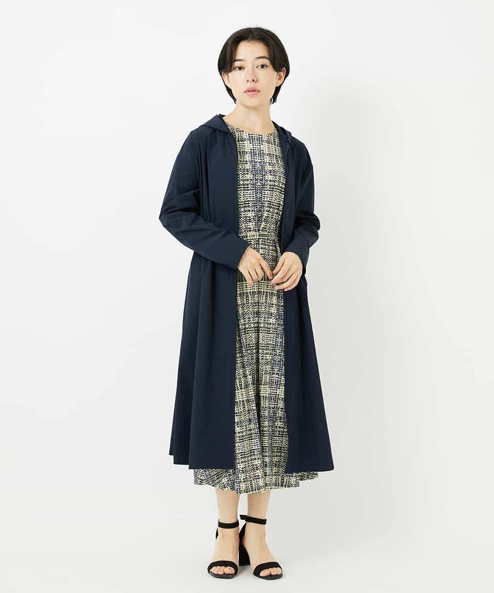 NHUHC90390 GIANNI LO GIUDICE(小さいサイズ)(メゾン ドゥ サンク) [撥水加工]ナイロンリぺレントロングコート カーキ