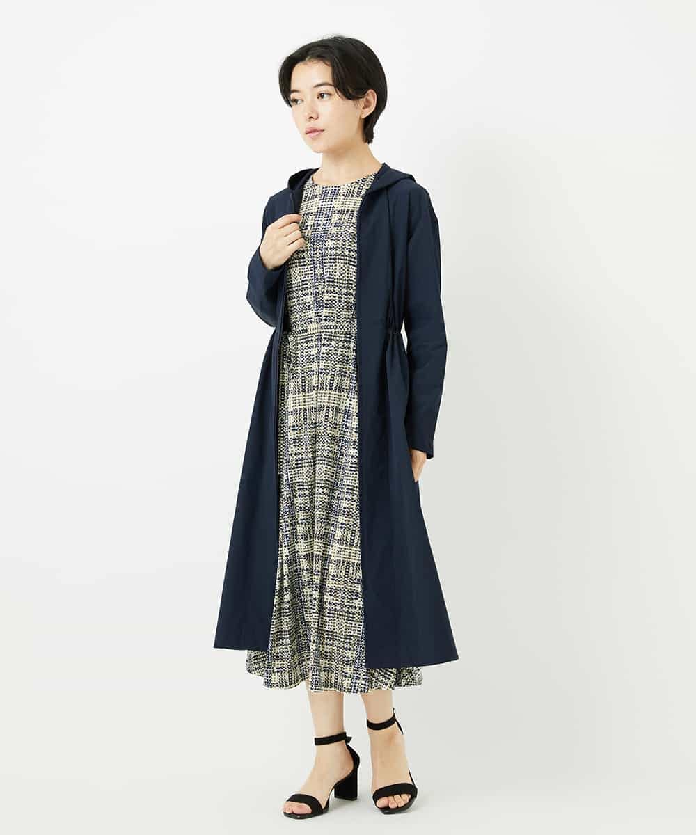 NHUHC90390 GIANNI LO GIUDICE(小さいサイズ)(メゾン ドゥ サンク) [撥水加工]ナイロンリぺレントロングコート カーキ
