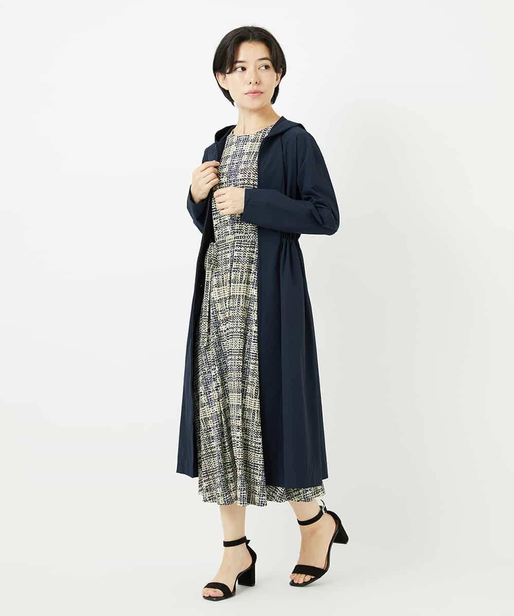 NHUHC90390 GIANNI LO GIUDICE(小さいサイズ)(メゾン ドゥ サンク) [撥水加工]ナイロンリぺレントロングコート カーキ