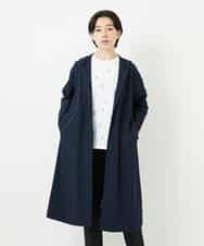 NHUHC90390 GIANNI LO GIUDICE(小さいサイズ)(メゾン ドゥ サンク) [撥水加工]ナイロンリぺレントロングコート ネイビー