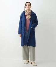 NHUJS14450 GIANNI LO GIUDICE(小さいサイズ)(メゾン ドゥ サンク) 二重織ガーゼデニムライトコート ネイビー