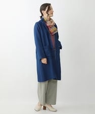 NHUJS14450 GIANNI LO GIUDICE(小さいサイズ)(メゾン ドゥ サンク) 二重織ガーゼデニムライトコート ネイビー