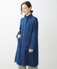 NHUJS14450 GIANNI LO GIUDICE(小さいサイズ)(メゾン ドゥ サンク) 二重織ガーゼデニムライトコート ネイビー