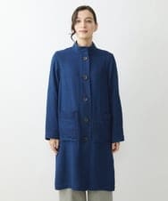 NHUJS14450 GIANNI LO GIUDICE(小さいサイズ)(メゾン ドゥ サンク) 二重織ガーゼデニムライトコート ネイビー