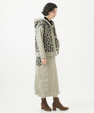 NHVAB20590 GIANNI LO GIUDICE(小さいサイズ)(メゾン ドゥ サンク) アニマルジャカードウール混ブルゾン ベージュ系